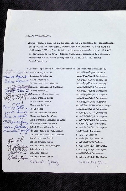 Acta de Constitución