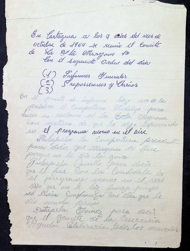 Cartagena 9 Octubre de 1964