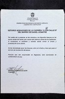 Señores moradores de la carrera 15 con la calle 67 del barrio Daniel Lemaitre