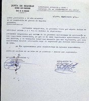 Señor presidente y demas miembros de la federacion de juntas de mejoras