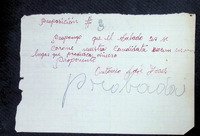 Proposiciones Comité Pro-Candidata