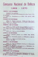 Programa oficial - concurso de belleza